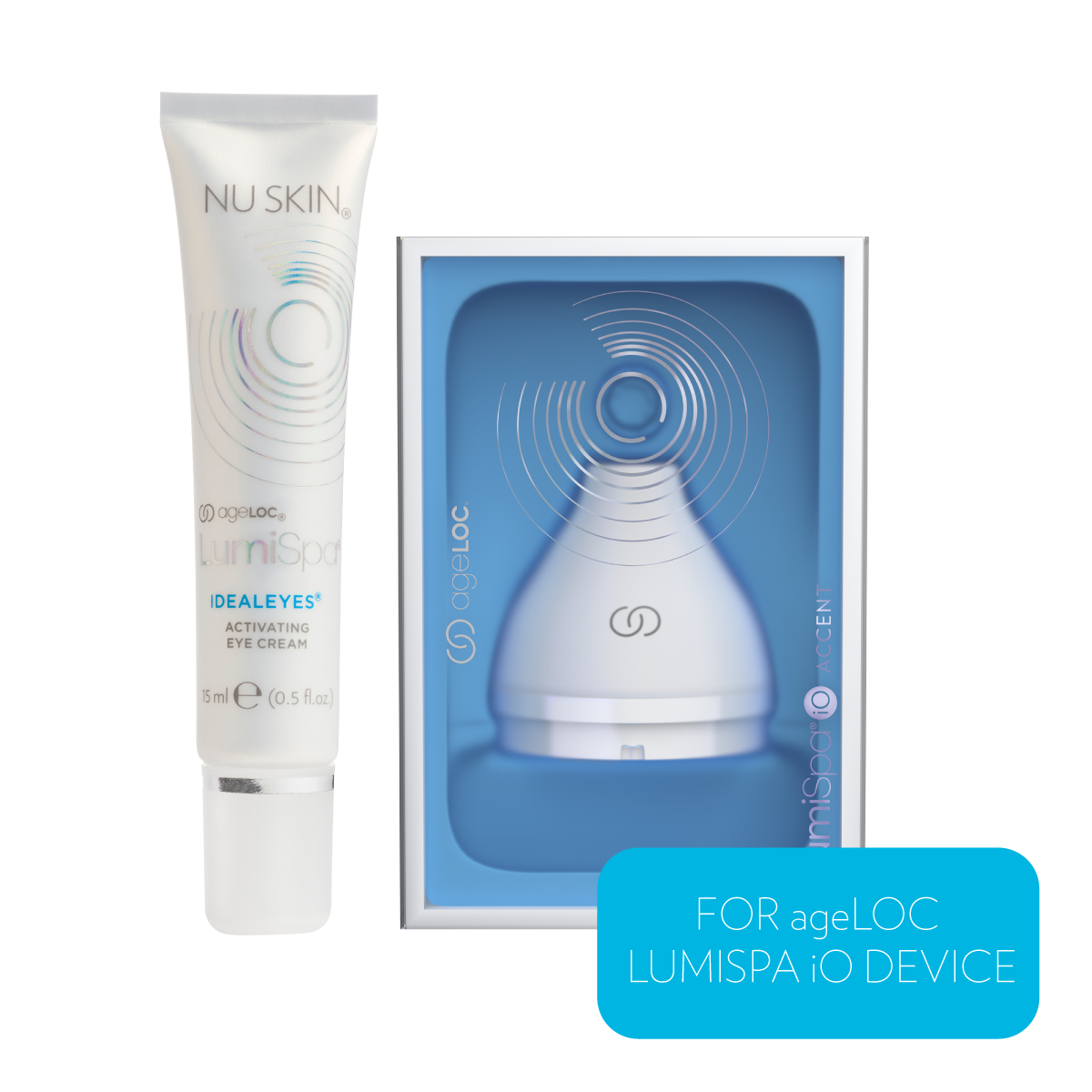 2022 NuSkin ageLOC LumiSpa & Eye Accent Attachment Big Bundle LN 2024